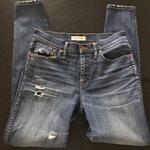 Madewell high riser skinny skinny jeans